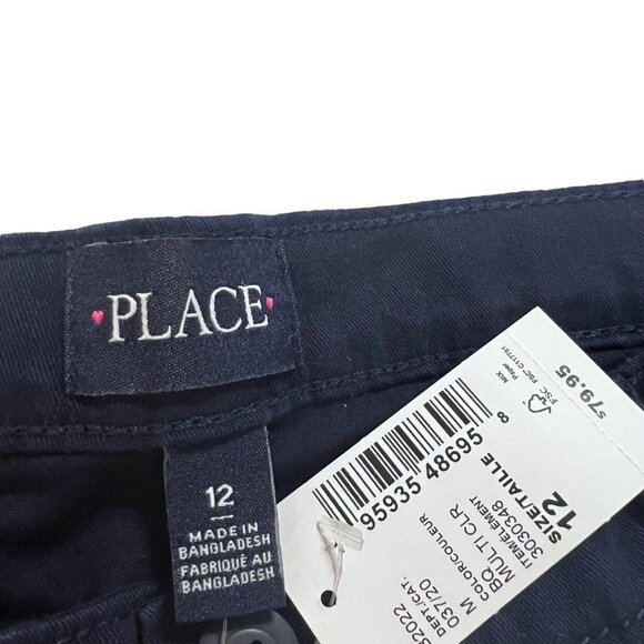 NEW Children's Place Sz 12 Stretch Navy School Uniform Pants - Picture 5 of 6